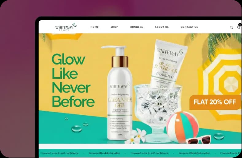 Whiteway Beauty website preview